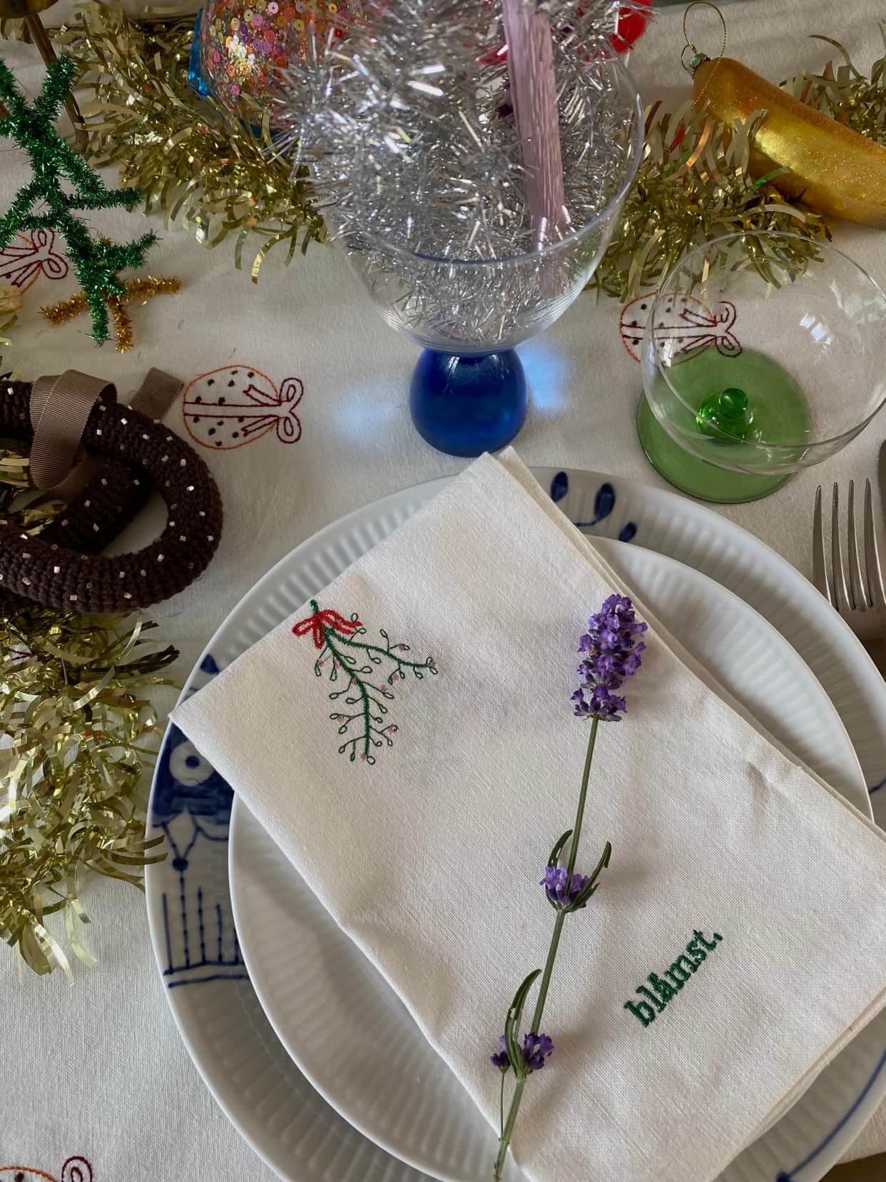 Mistletoe Stofservietter (2-pak