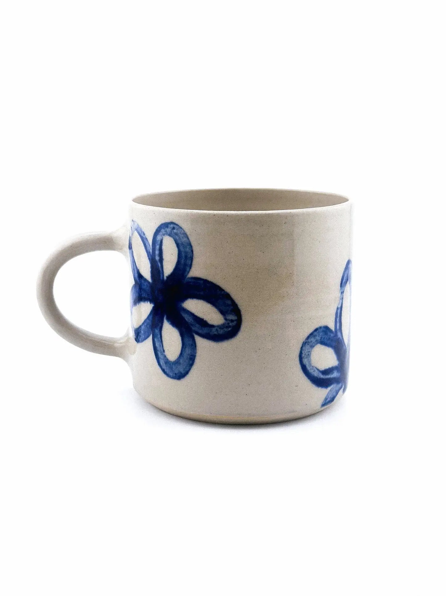 Keramik Kop "Malede Blomster"