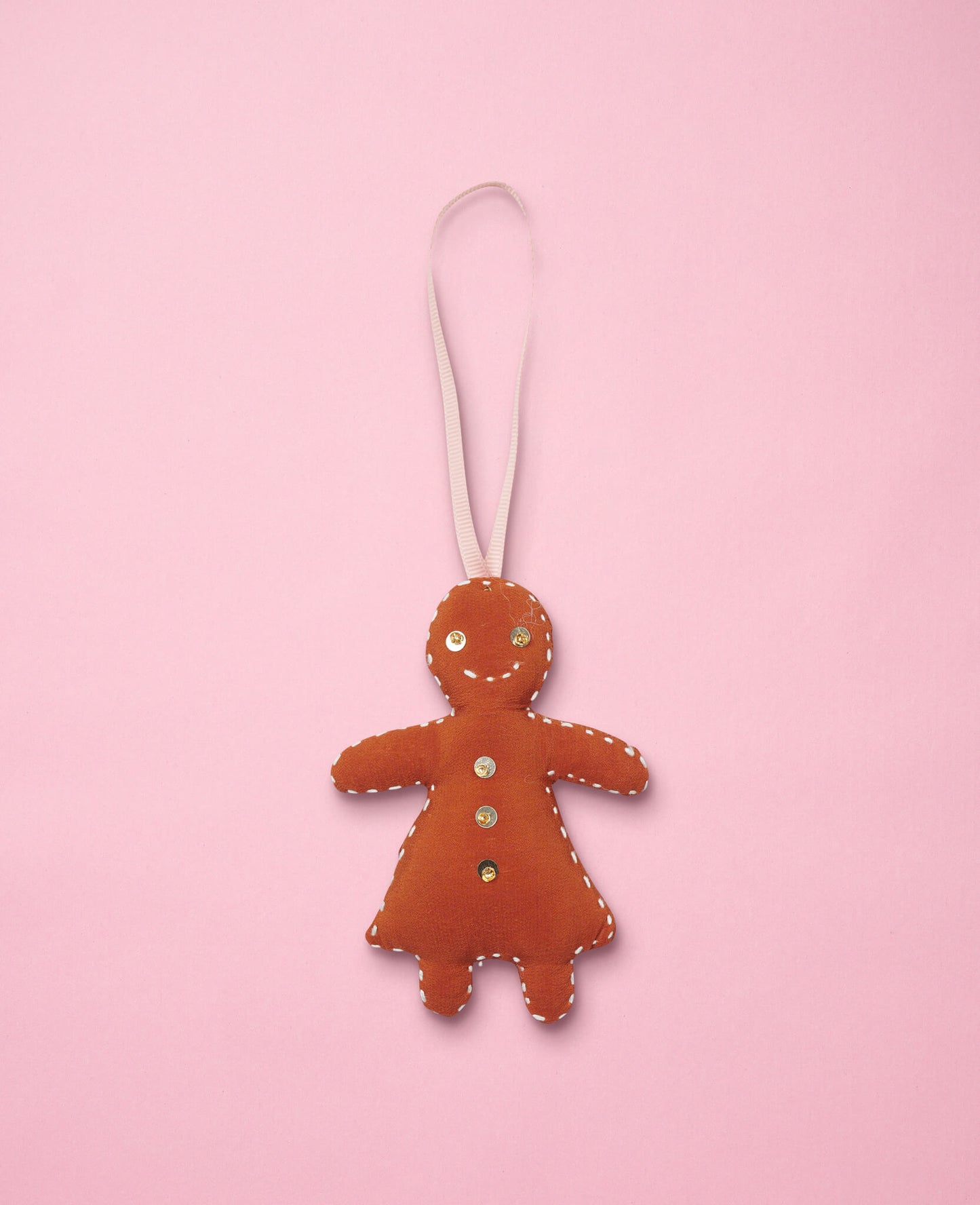 Gingerbread Women Silk Ornament
