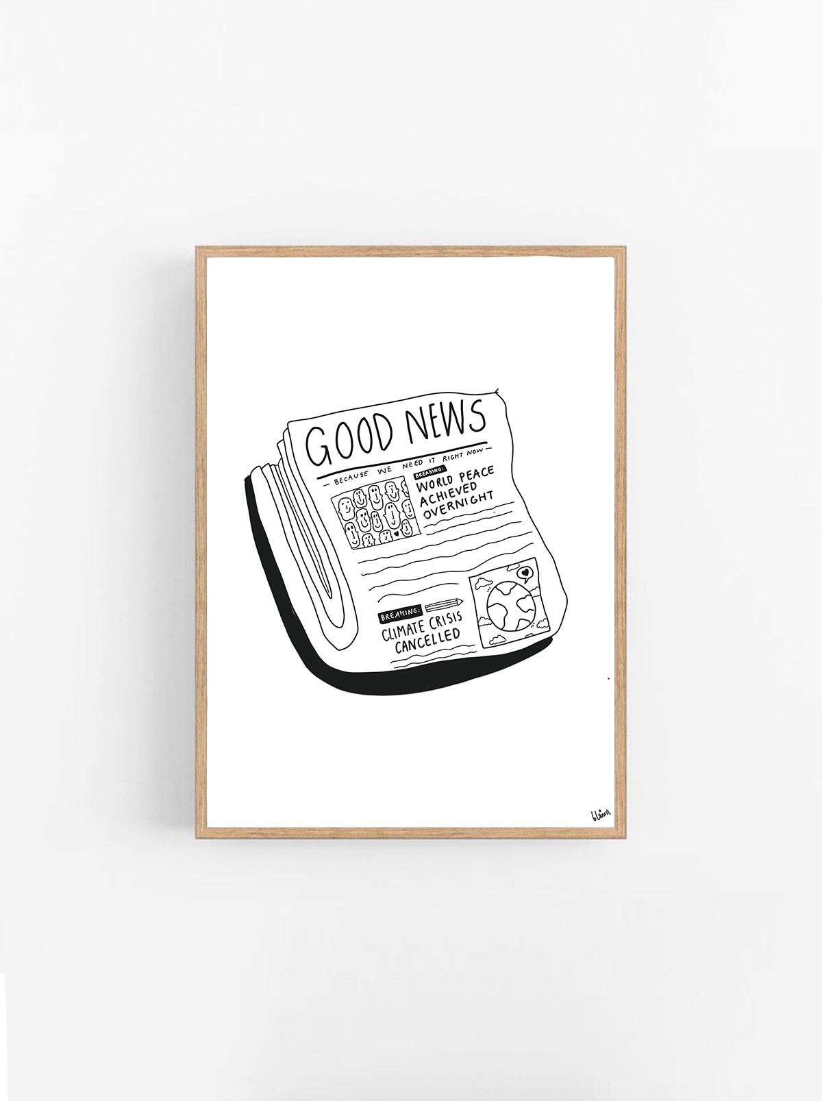 Blåmst Plakat - Good News