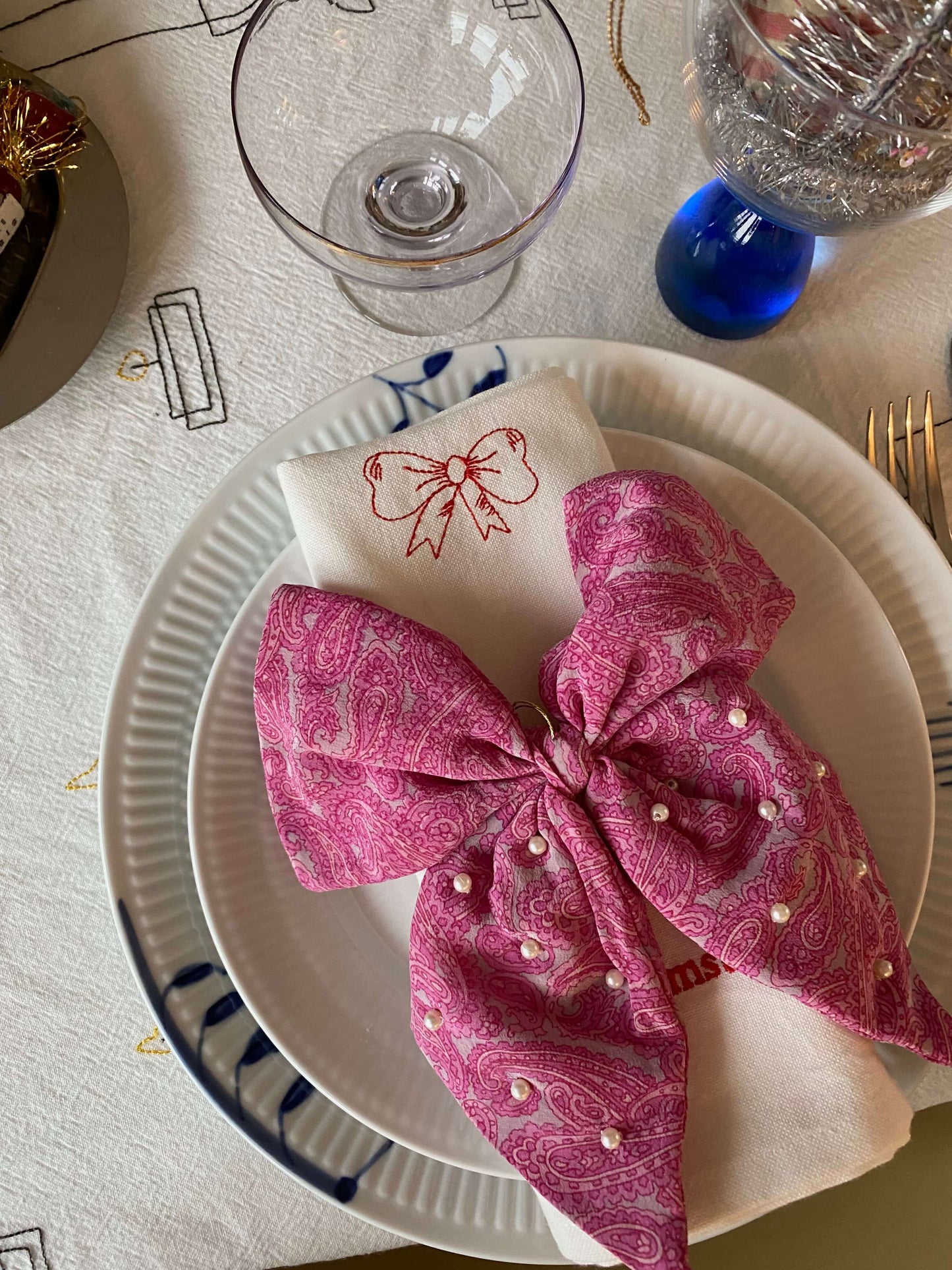 Bow Silk Ornament