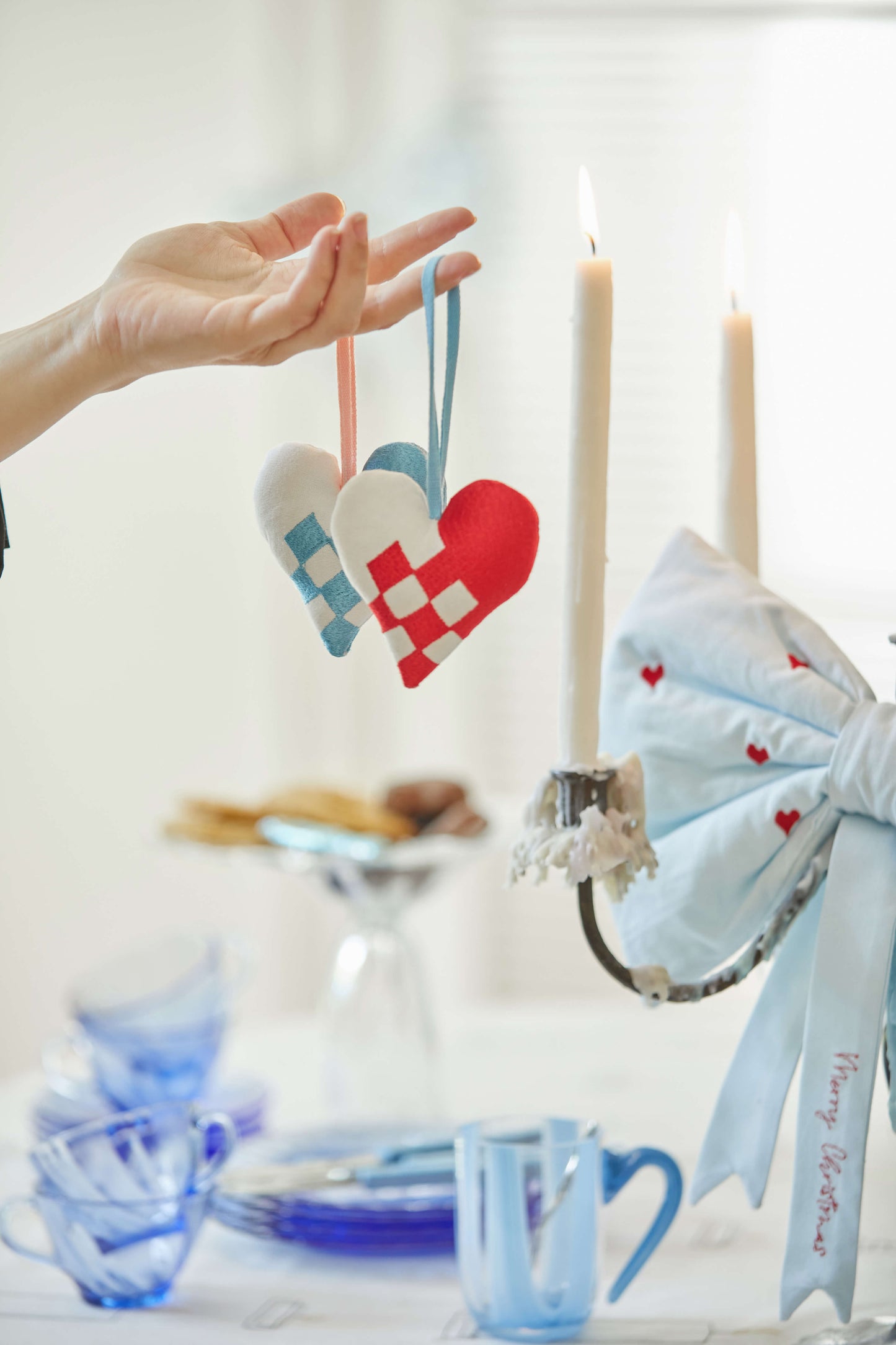 Broderede Julehjerter