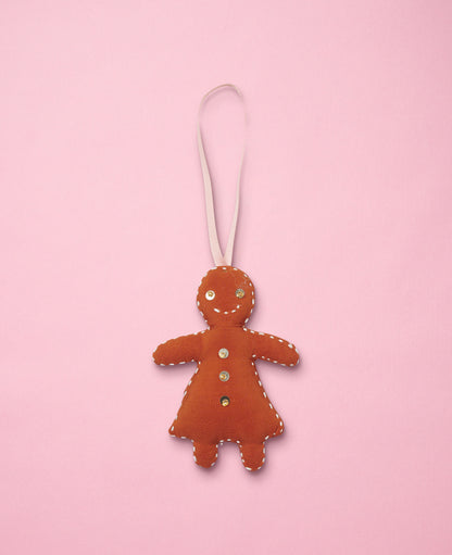 Gingerbread Women Silk Ornament