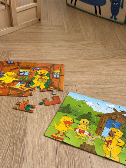 Bamse & Kylling puslespil – 2 i 1