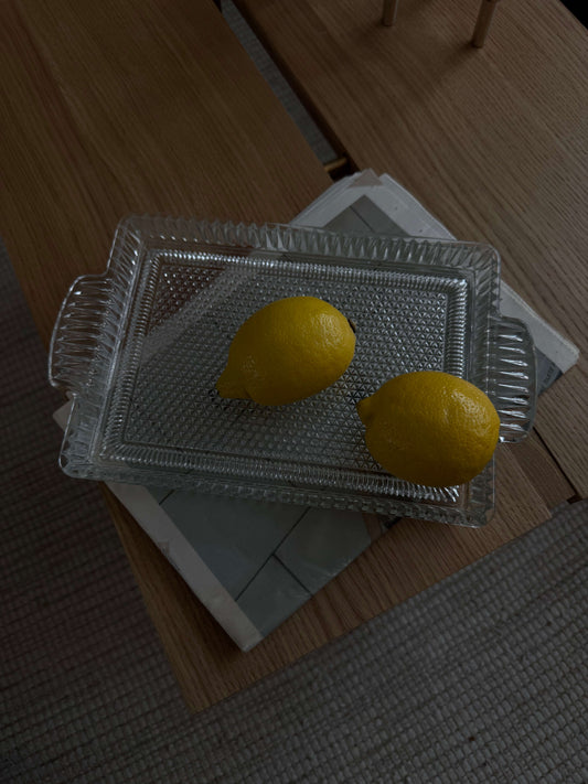 Bakke i glas med fine detaljer