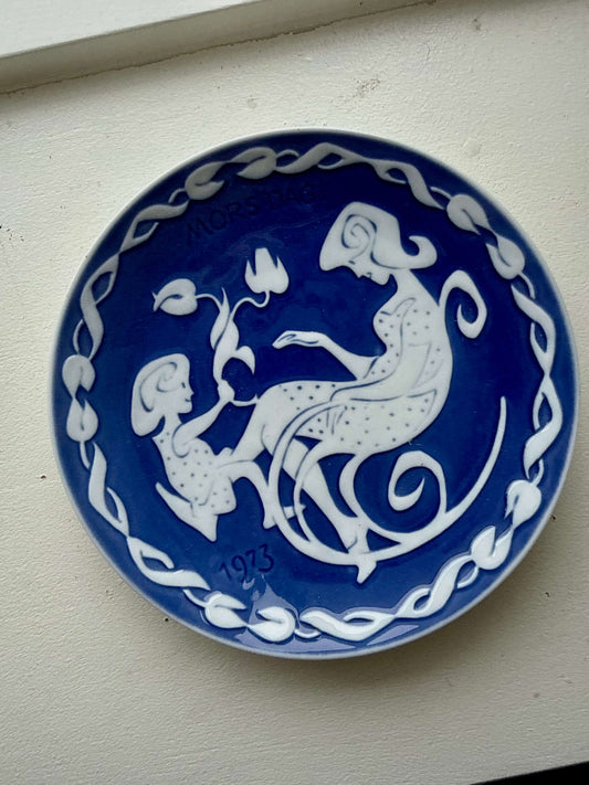 Mors dag-tallerken fra Royal Copenhagen med ophæng