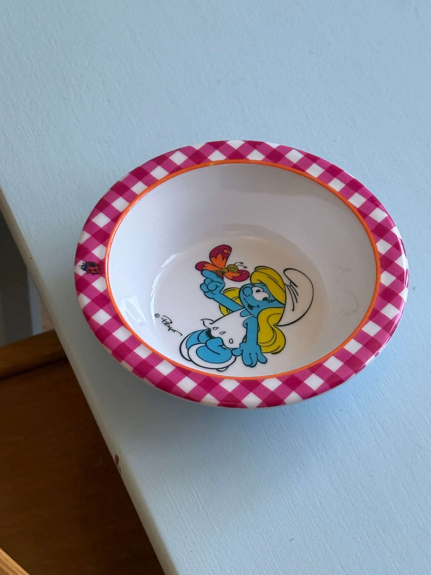 Smølfeline skål