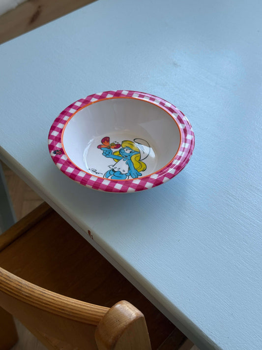 Smølfeline skål
