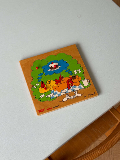 Bamse og Kylling træpuslespil
