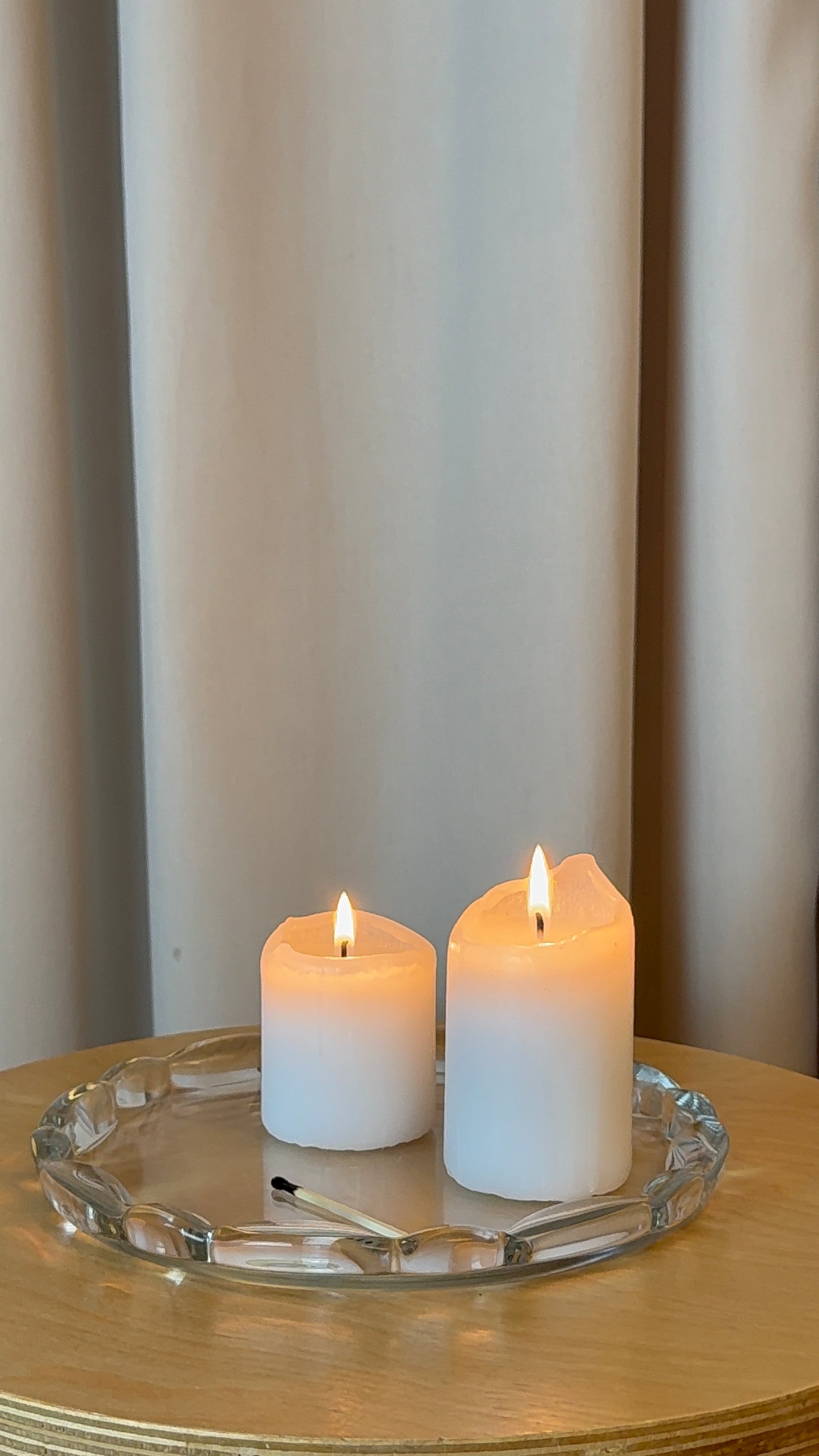 Glasfad med flot kant