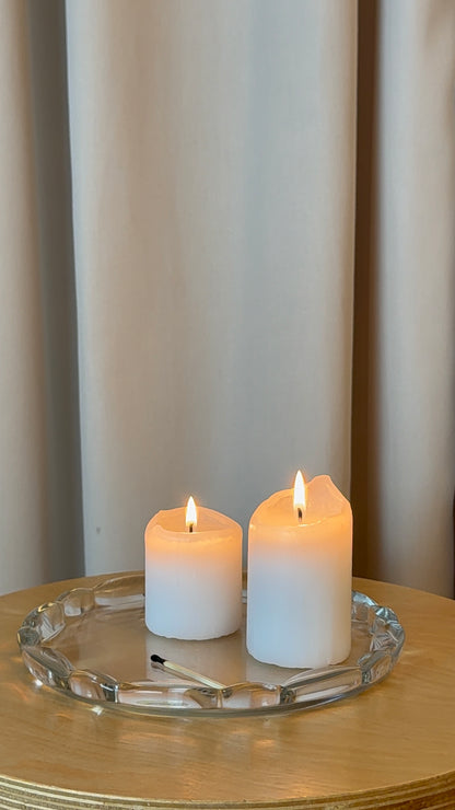 Glasfad med flot kant