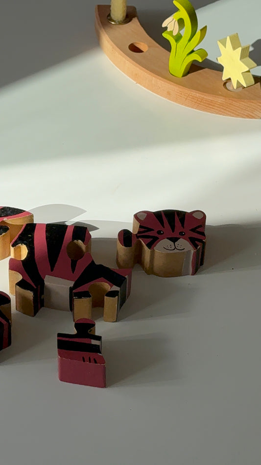 Tiger Træpuslespil