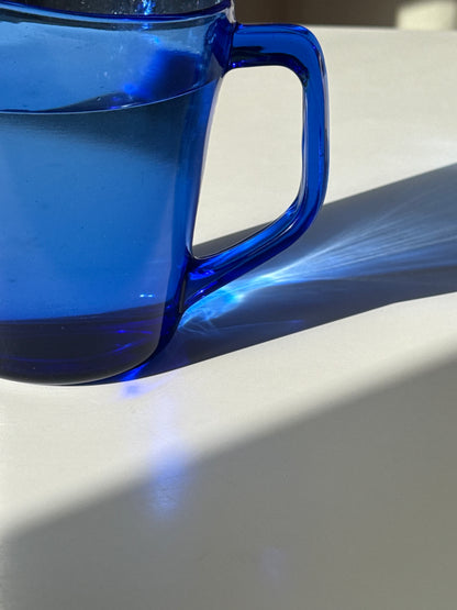 Blå glaskande 0,5 L