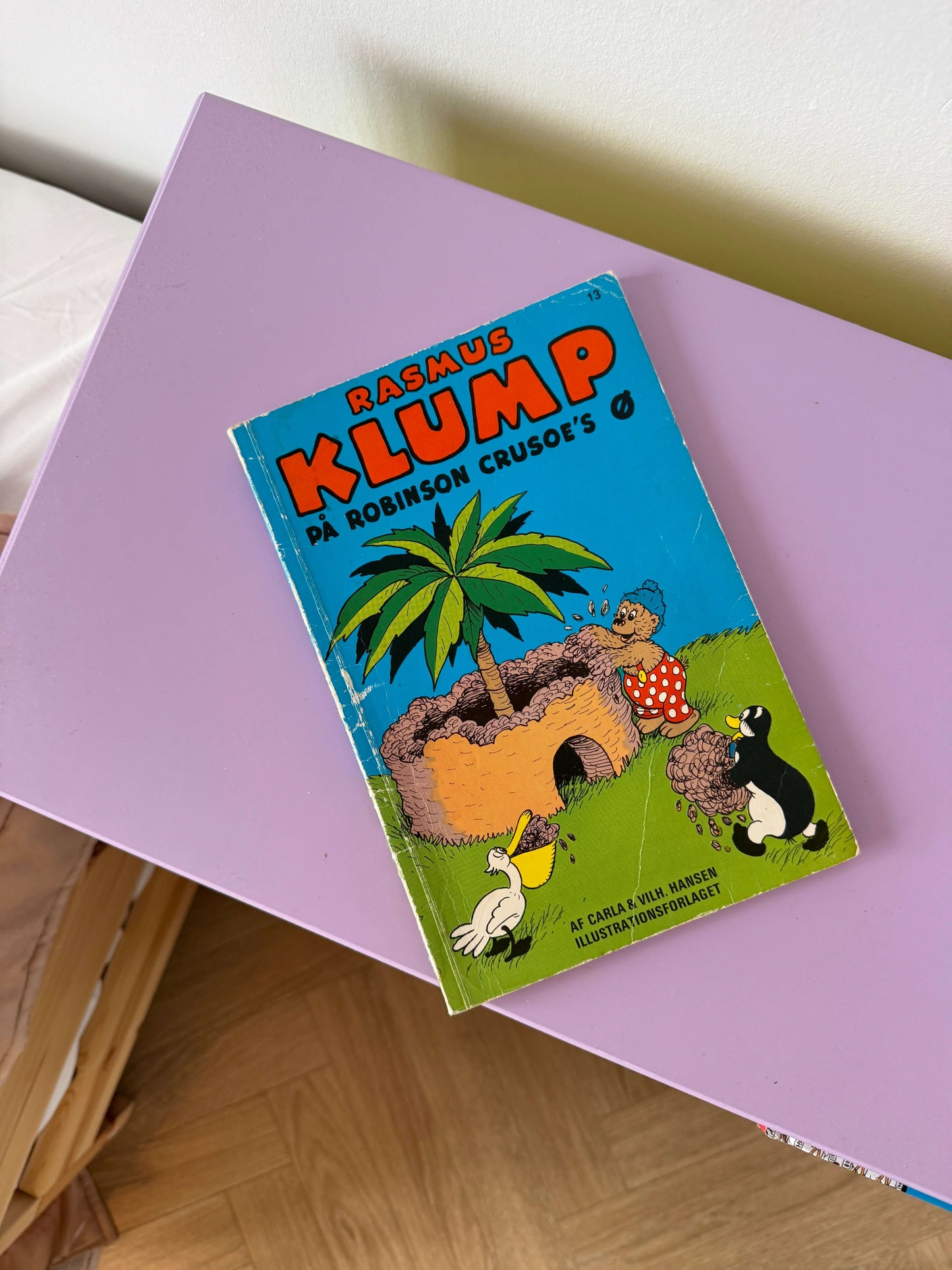 Rasmus Klump på Robinson Crusoe's ø bog