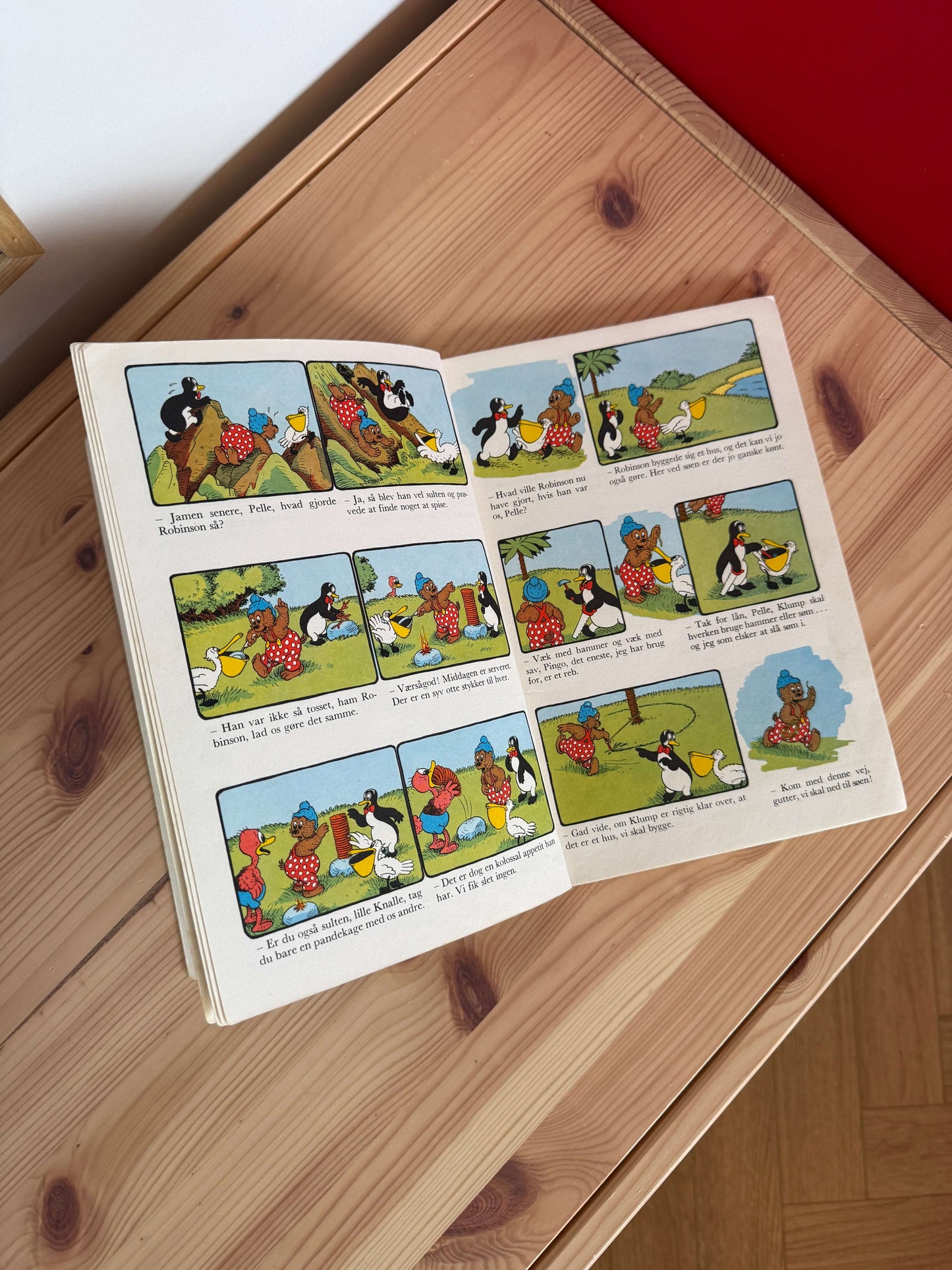 Rasmus Klump på Robinson Crusoe's ø bog