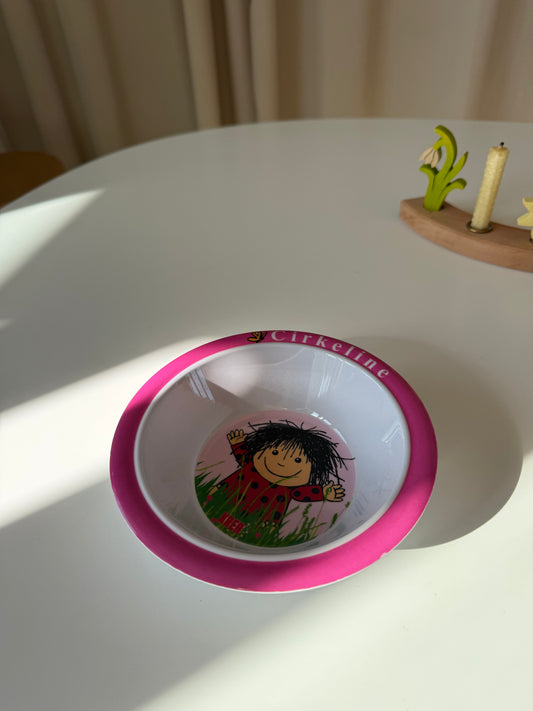 Retro Cirkeline skål – Blåmst Børn