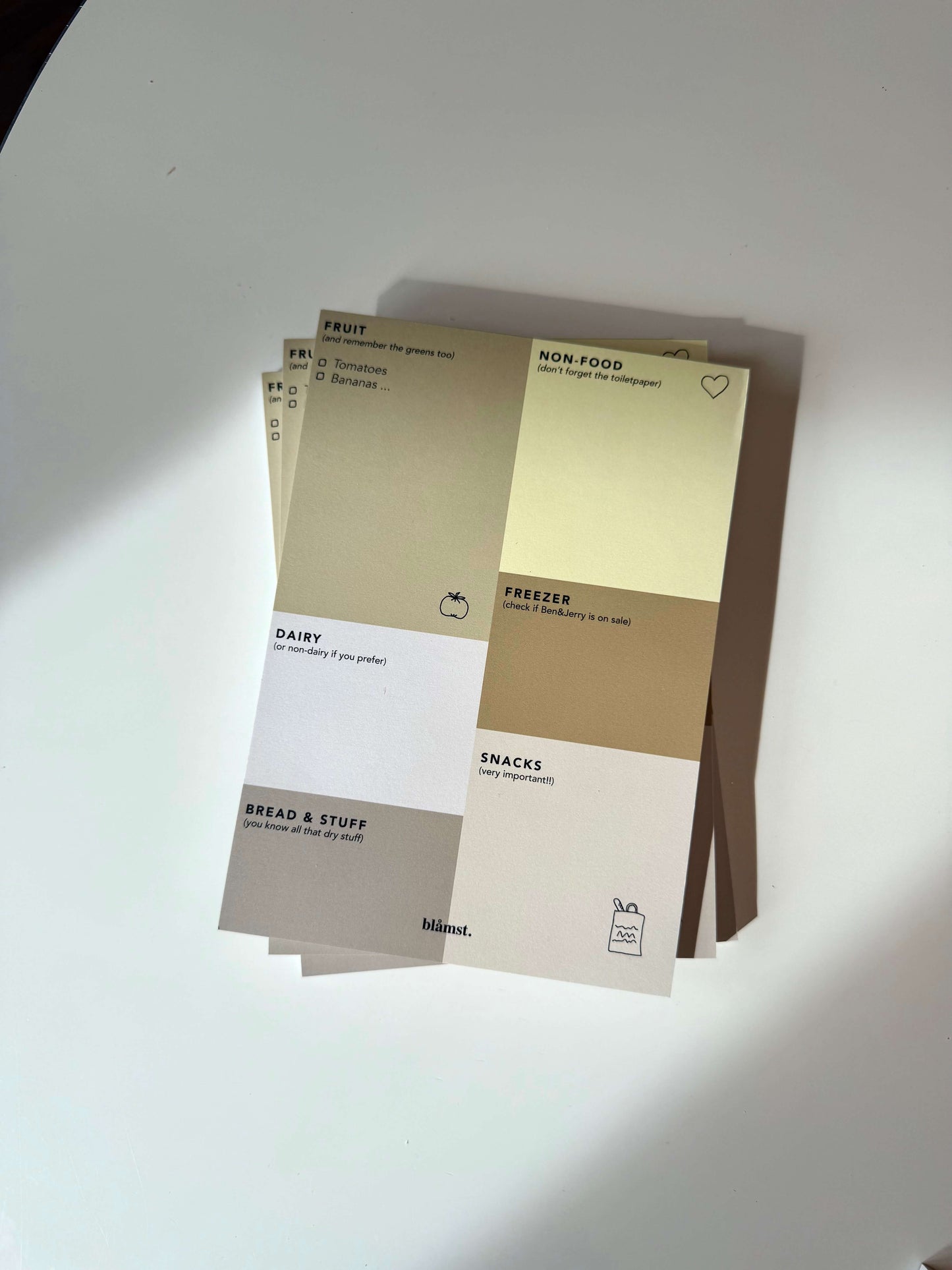 Indkøbsliste / A5 / 52 ark