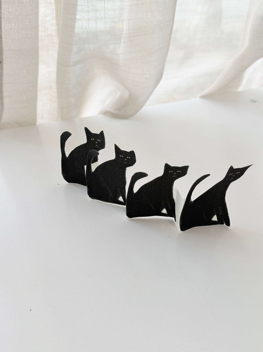 Halloween Katte på række (PRINT-IT)