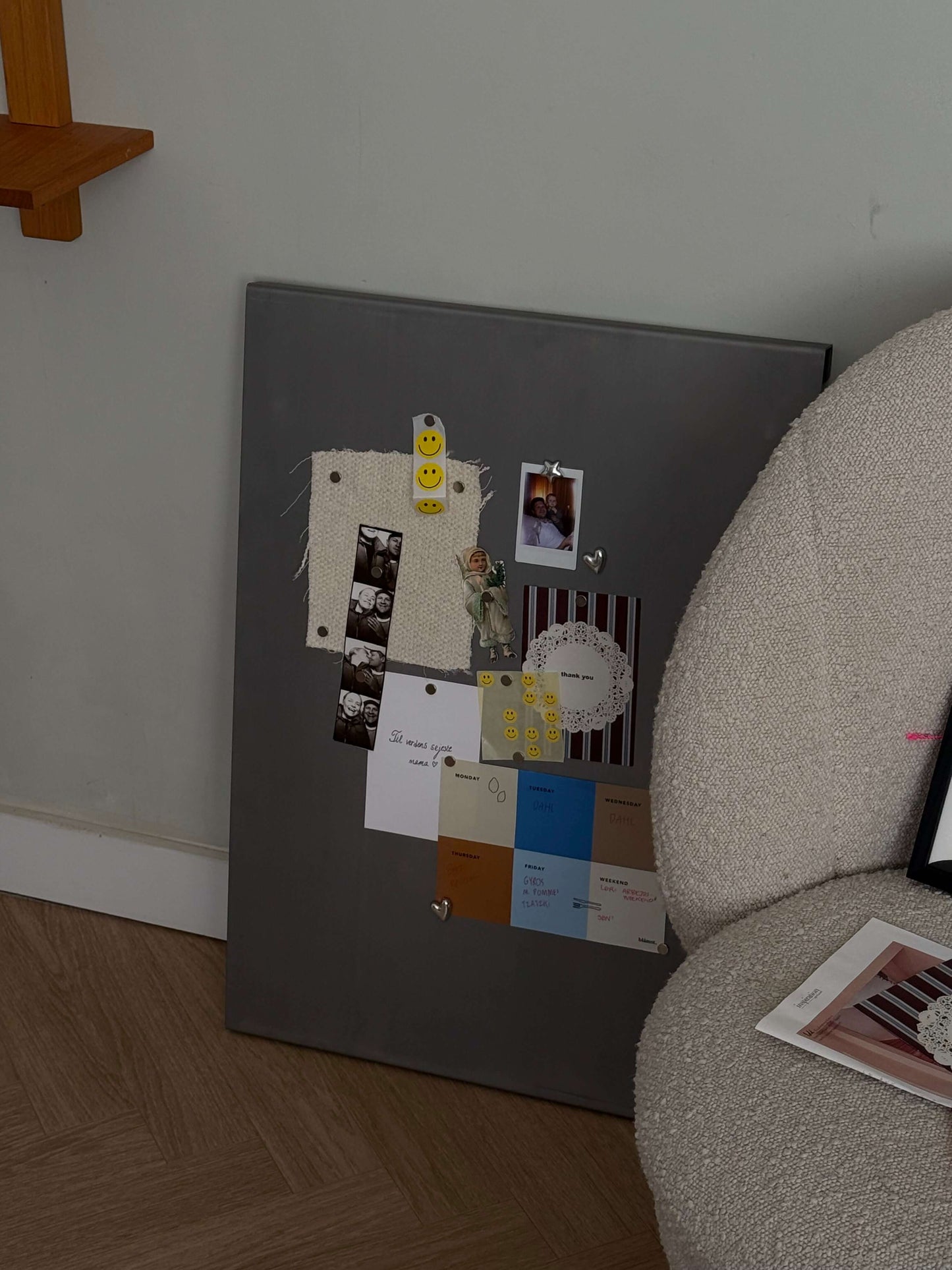 Stål Opslagstavle - Stor