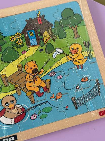 Bamse, Kylling og Ælling træpuslespil – 25 brikker