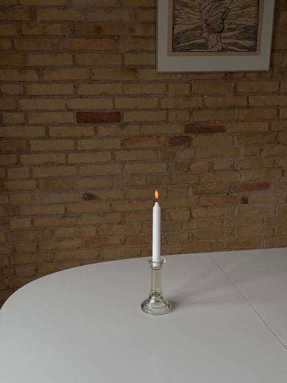 Lysestage i glas