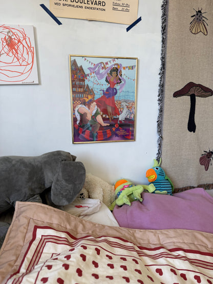 Klokkeren fra Notre Dame plakat med ramme