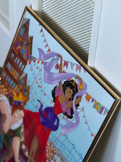 Klokkeren fra Notre Dame plakat med ramme