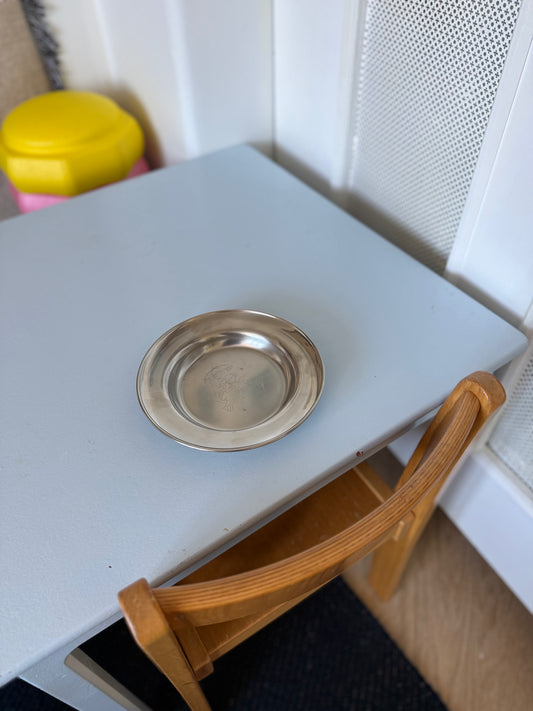 Stål tallerken med Ole Lukøje