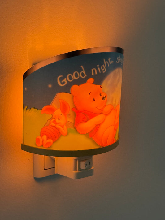 Vågelampe med Peter Plys & Grisling