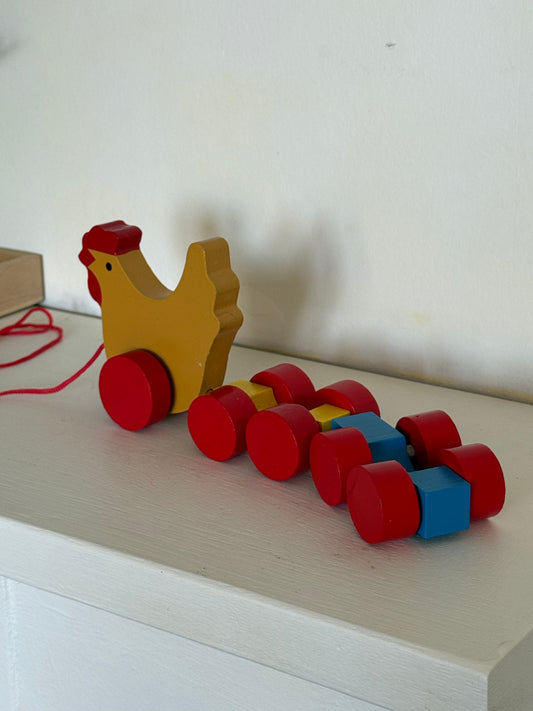 Trækdyr i træ – Høne