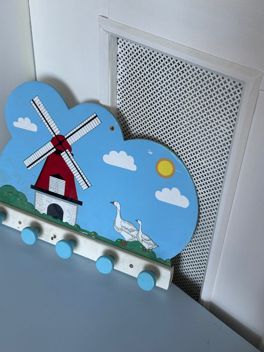 Retro IKEA knagerække med 5 knager