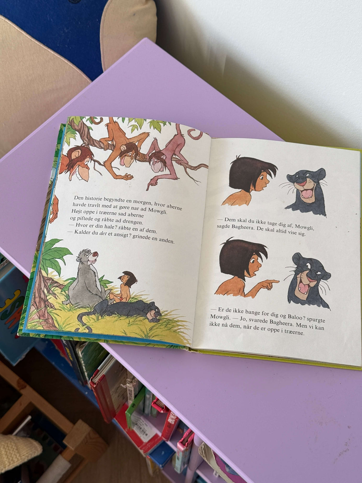 Mowgli og slangen Kaa bog