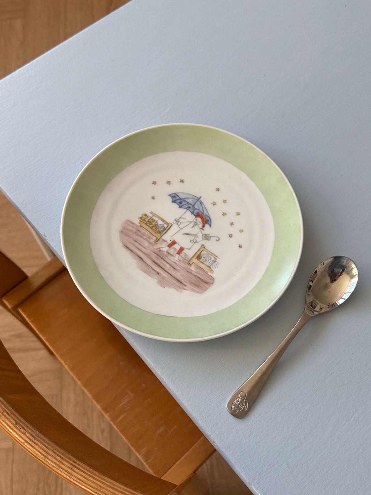 Porcelænstallerken med Ole Lukøje