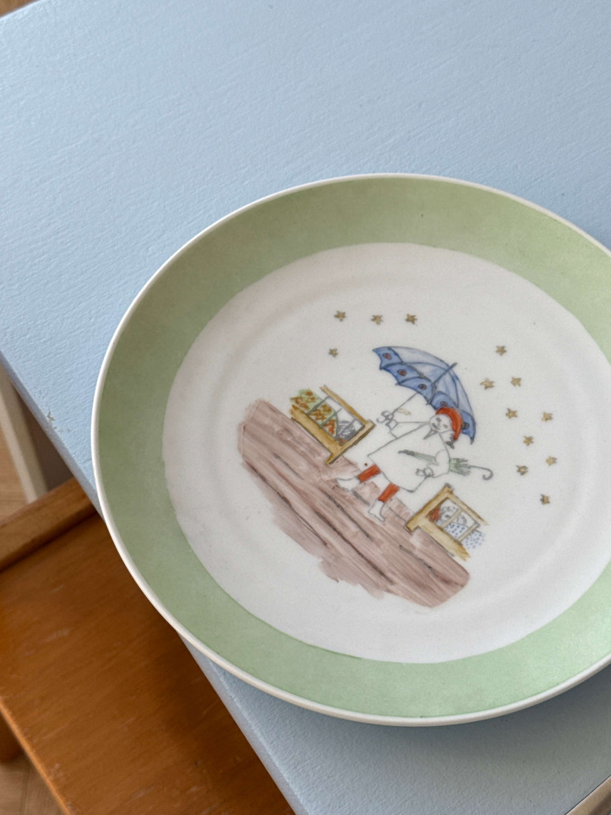 Porcelænstallerken med Ole Lukøje