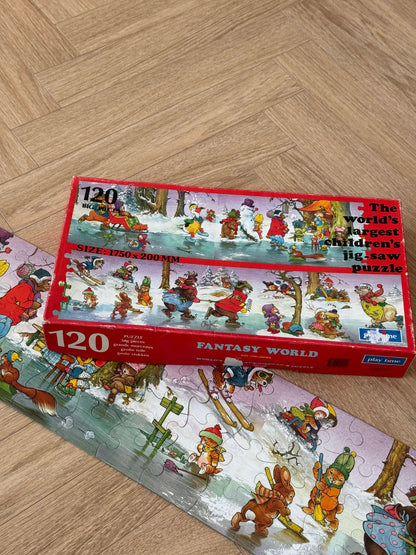 Maxi julepuslespil – 120 store brikker