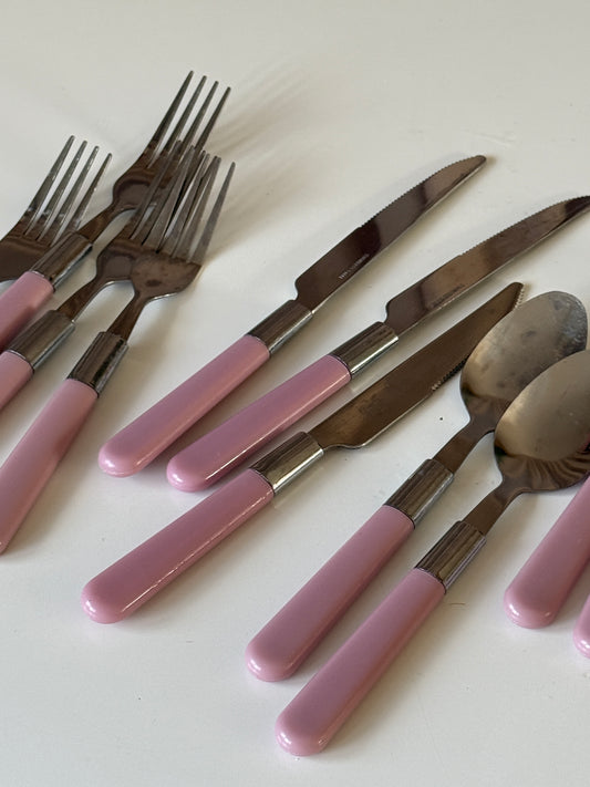 Service sæt i babylyserød – bestik 🍴