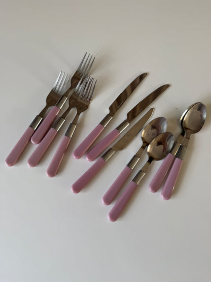 Service sæt i babylyserød – bestik 🍴