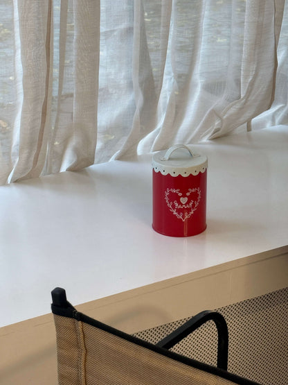 Julemetaldåse med låg