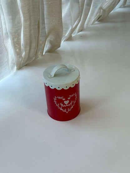 Julemetaldåse med låg