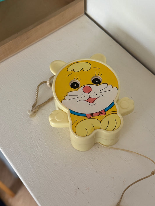 Retro spilledåse formet som kat