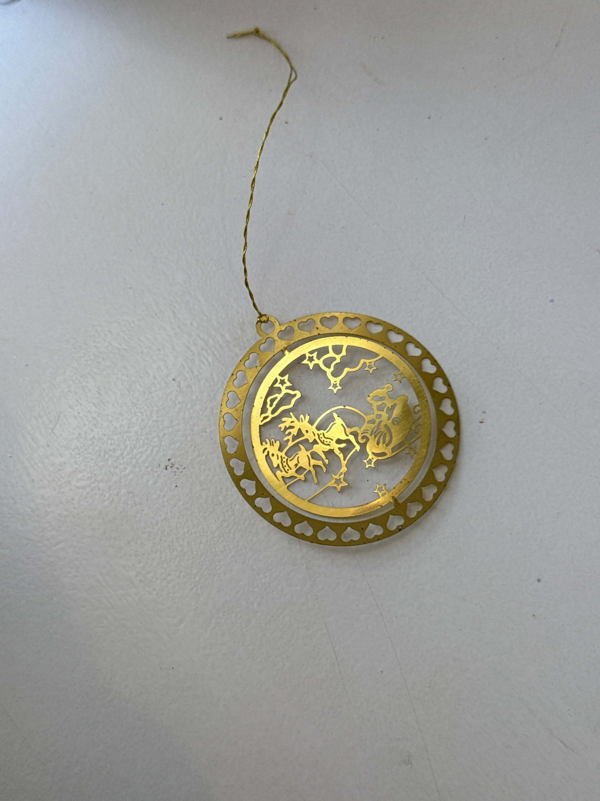Juleophæng i guld