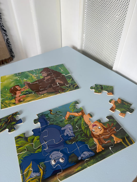 Disney Tarzan puslespil – 2-i-1 med 16 brikker
