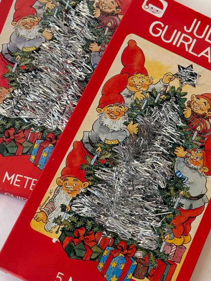Sølvguirlande til juletræet