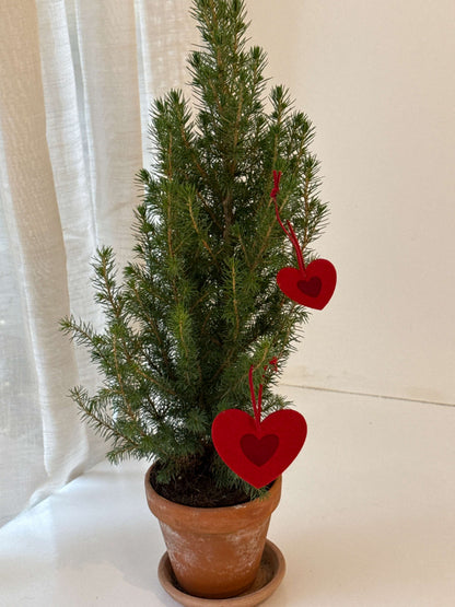 Julepynt i filt
