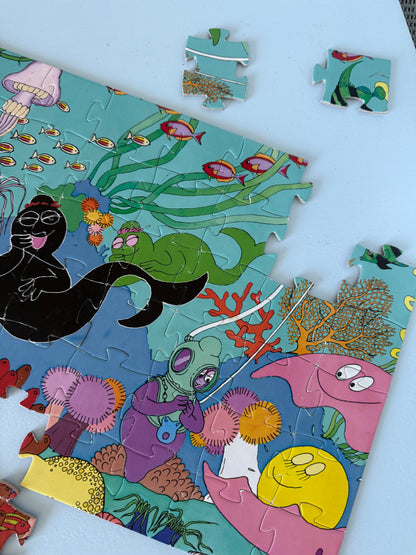 Barbapapa puslespil med 54 brikker