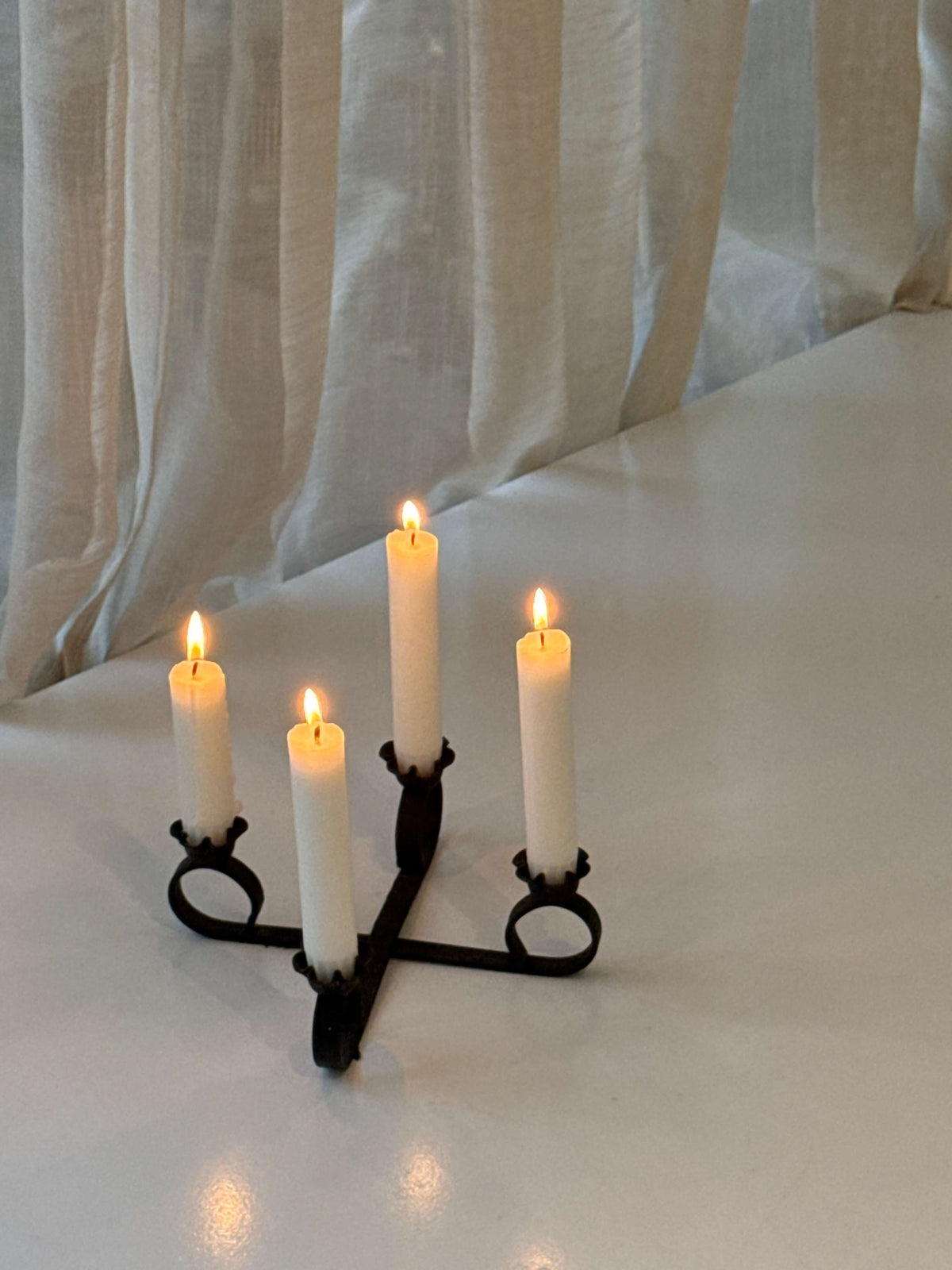 Adventslysestage i metal