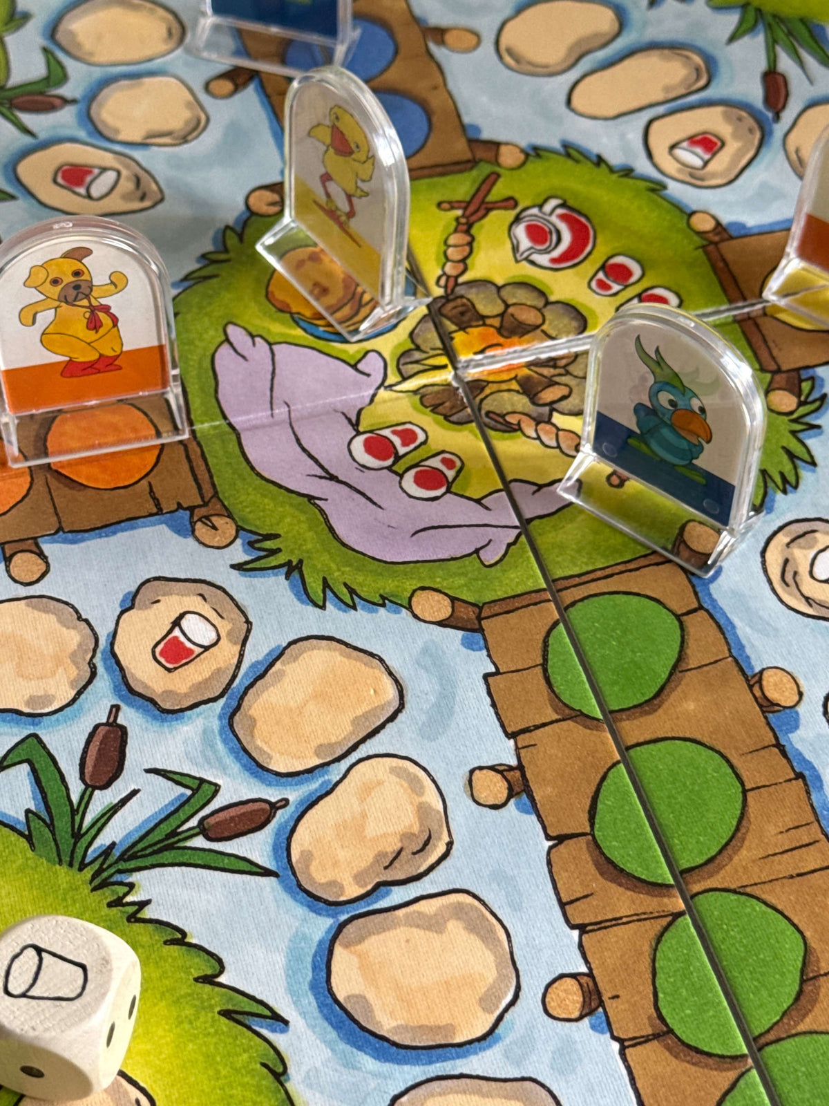 Ludo spil med Bamse & Kylling og Kaj & Andrea