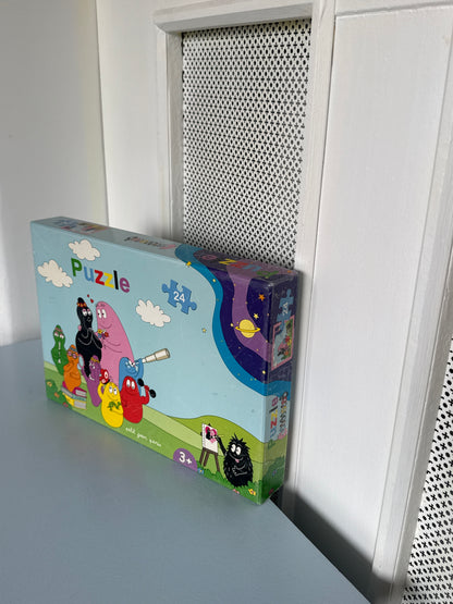 Barbapapa puslespil med 24 brikker