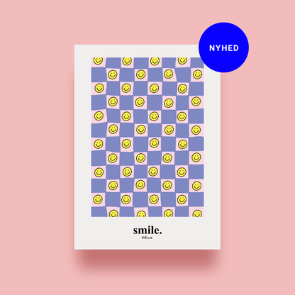 Blåmst Plakat - Smile