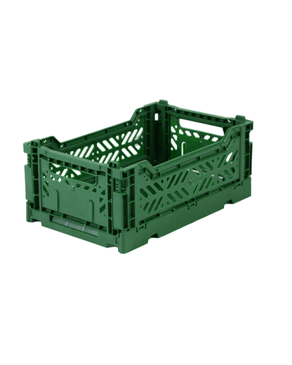 Aykasa Mini foldekasse i farven Dark Green – ideel til mindre opbevaringsopgaver.
